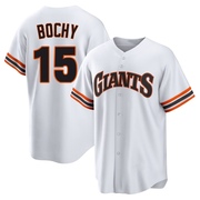 White Limited Bruce Bochy Men's San Francisco Giants Throwback Cooperstown Collection Jersey