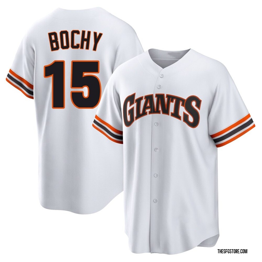 White Limited Bruce Bochy Youth San Francisco Giants Throwback Cooperstown Collection Jersey