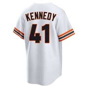 White Limited Buddy Kennedy Youth San Francisco Giants Throwback Cooperstown Collection Jersey
