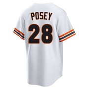 White Limited Buster Posey Youth San Francisco Giants Throwback Cooperstown Collection Jersey