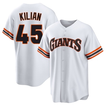 White Limited Caleb Kilian Youth San Francisco Giants Throwback Cooperstown Collection Jersey