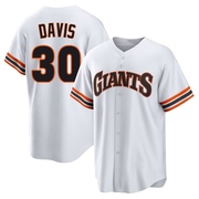 White Limited Chili Davis Youth San Francisco Giants Throwback Cooperstown Collection Jersey