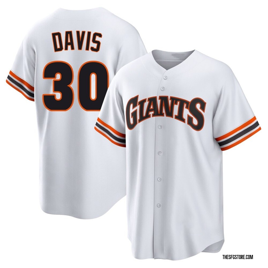 White Limited Chili Davis Youth San Francisco Giants Throwback Cooperstown Collection Jersey