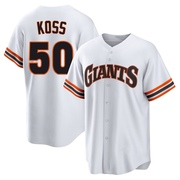 White Limited Christian Koss Men's San Francisco Giants Throwback Cooperstown Collection Jersey