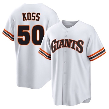 White Limited Christian Koss Men's San Francisco Giants Throwback Cooperstown Collection Jersey