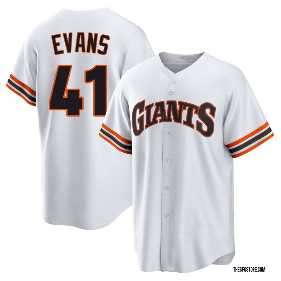 White Limited Darrell Evans Youth San Francisco Giants Throwback Cooperstown Collection Jersey