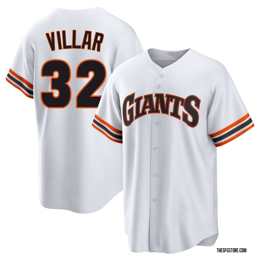 White Limited David Villar Youth San Francisco Giants Throwback Cooperstown Collection Jersey