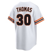 White Limited Derrel Thomas Men's San Francisco Giants Throwback Cooperstown Collection Jersey