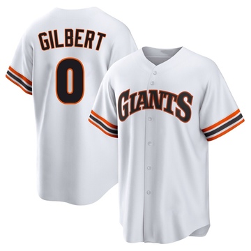 White Limited Drew Gilbert Men's San Francisco Giants Throwback Cooperstown Collection Jersey