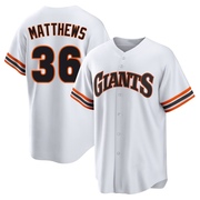 White Limited Gary Matthews Youth San Francisco Giants Throwback Cooperstown Collection Jersey