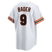 White Limited Harrison Bader Men's San Francisco Giants Throwback Cooperstown Collection Jersey