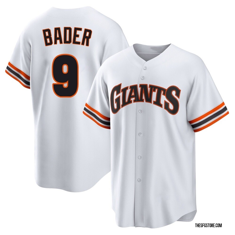 White Limited Harrison Bader Men's San Francisco Giants Throwback Cooperstown Collection Jersey