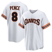 White Limited Hunter Pence Men's San Francisco Giants Throwback Cooperstown Collection Jersey