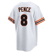 White Limited Hunter Pence Men's San Francisco Giants Throwback Cooperstown Collection Jersey