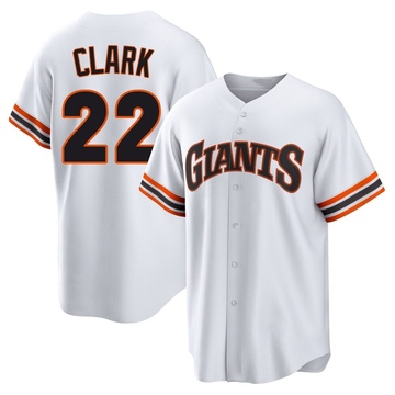 White Limited Jack Clark Youth San Francisco Giants Throwback Cooperstown Collection Jersey