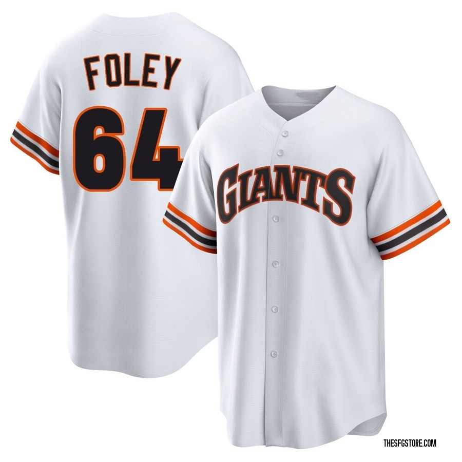 White Limited Jason Foley Men's San Francisco Giants Throwback Cooperstown Collection Jersey