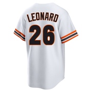 White Limited Jeffrey Leonard Men's San Francisco Giants Throwback Cooperstown Collection Jersey