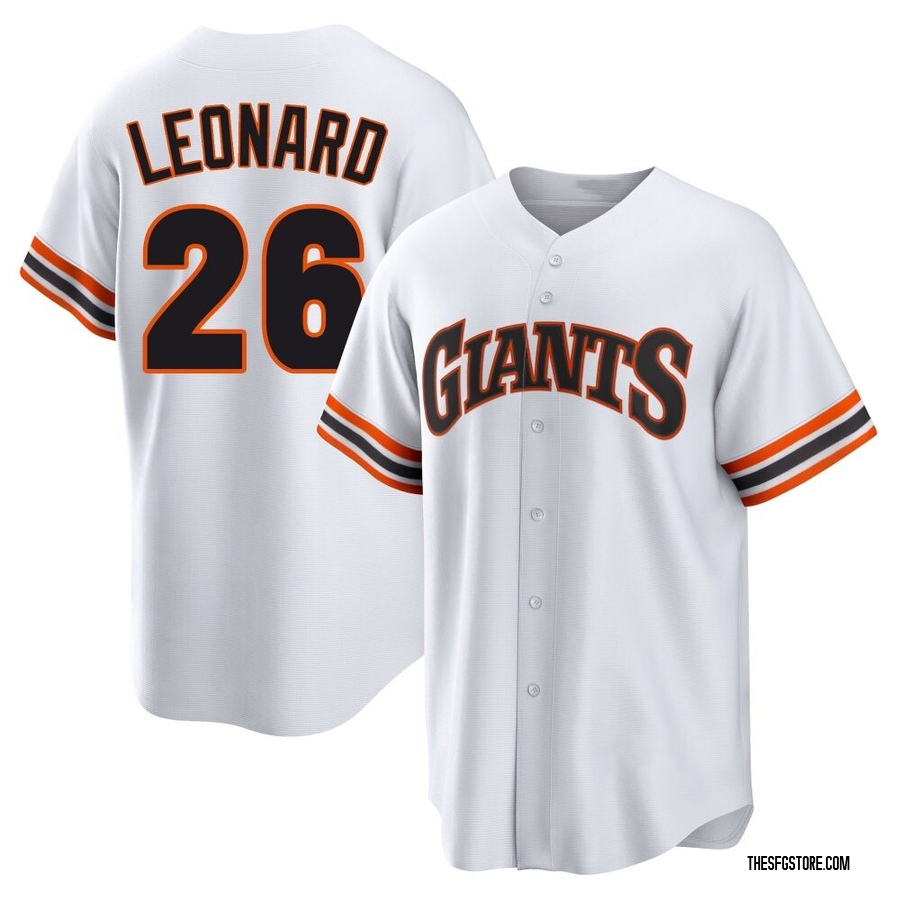 White Limited Jeffrey Leonard Men's San Francisco Giants Throwback Cooperstown Collection Jersey
