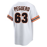 White Limited Joel Peguero Men's San Francisco Giants Throwback Cooperstown Collection Jersey
