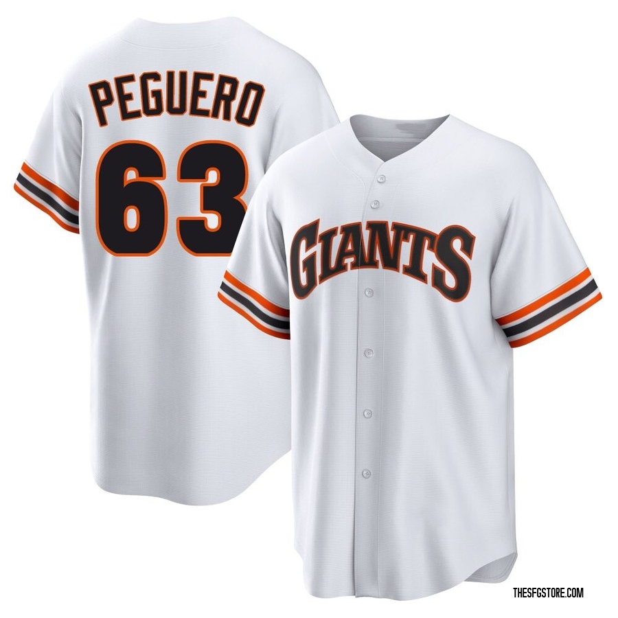White Limited Joel Peguero Youth San Francisco Giants Throwback Cooperstown Collection Jersey