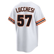White Limited Joey Lucchesi Men's San Francisco Giants Throwback Cooperstown Collection Jersey