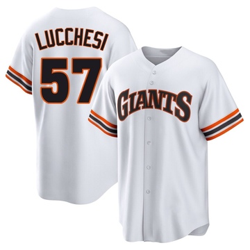 White Limited Joey Lucchesi Youth San Francisco Giants Throwback Cooperstown Collection Jersey