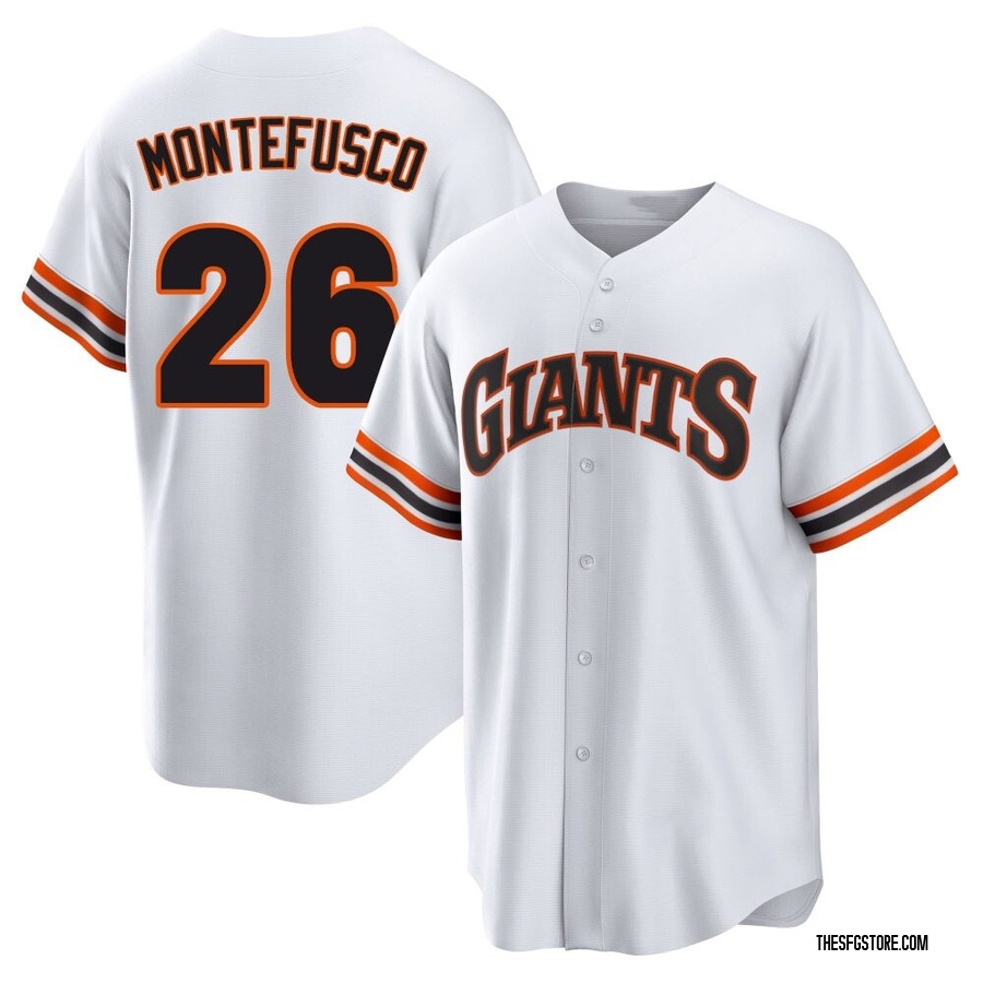 White Limited John Montefusco Youth San Francisco Giants Throwback Cooperstown Collection Jersey