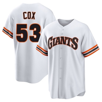 White Limited Jonah Cox Men's San Francisco Giants Throwback Cooperstown Collection Jersey