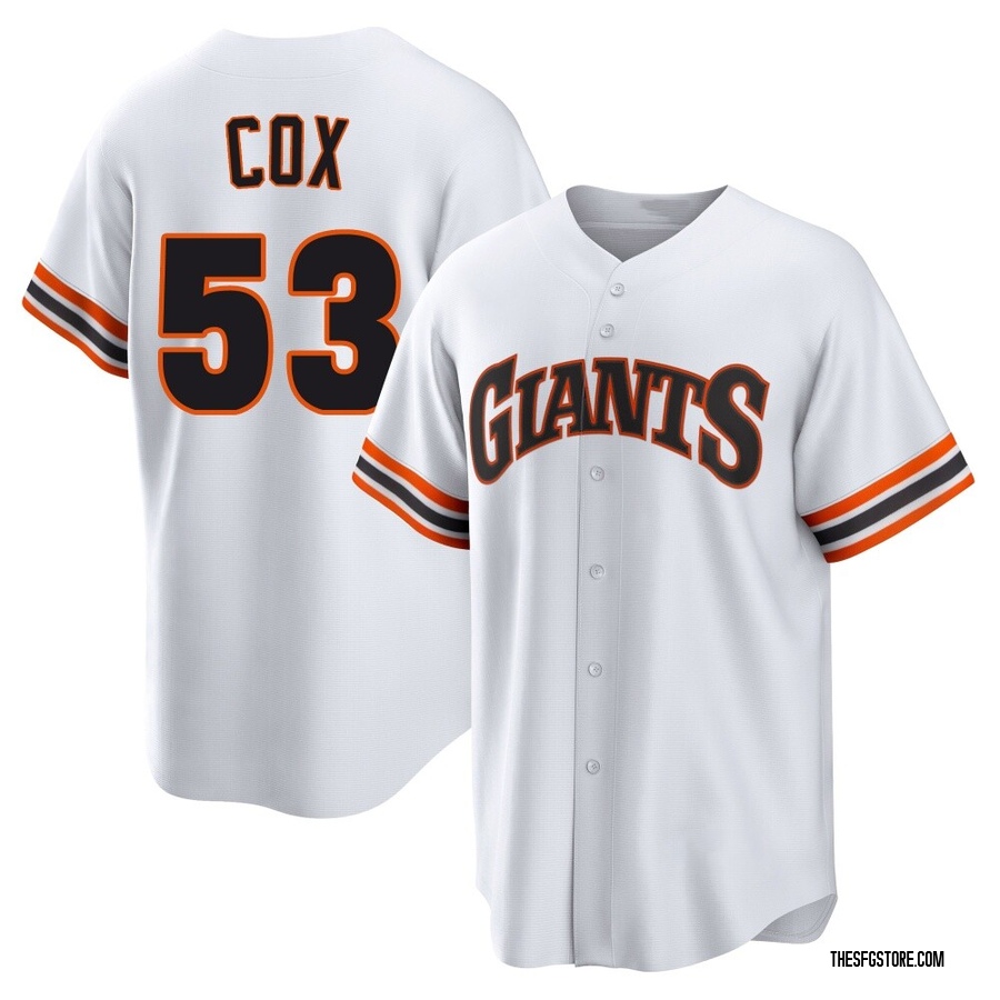 White Limited Jonah Cox Men's San Francisco Giants Throwback Cooperstown Collection Jersey