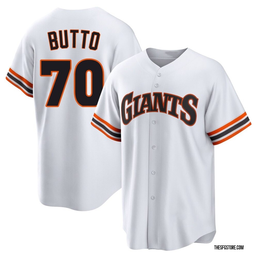 White Limited Jose Butto Men's San Francisco Giants Throwback Cooperstown Collection Jersey