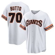 White Limited Jose Butto Youth San Francisco Giants Throwback Cooperstown Collection Jersey