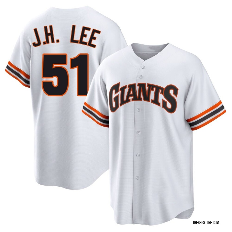 White Limited Jung Hoo Lee Youth San Francisco Giants Throwback Cooperstown Collection Jersey