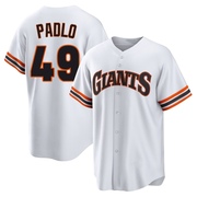 White Limited Kevin Padlo Men's San Francisco Giants Throwback Cooperstown Collection Jersey