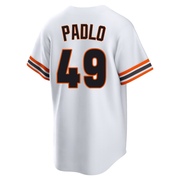 White Limited Kevin Padlo Men's San Francisco Giants Throwback Cooperstown Collection Jersey