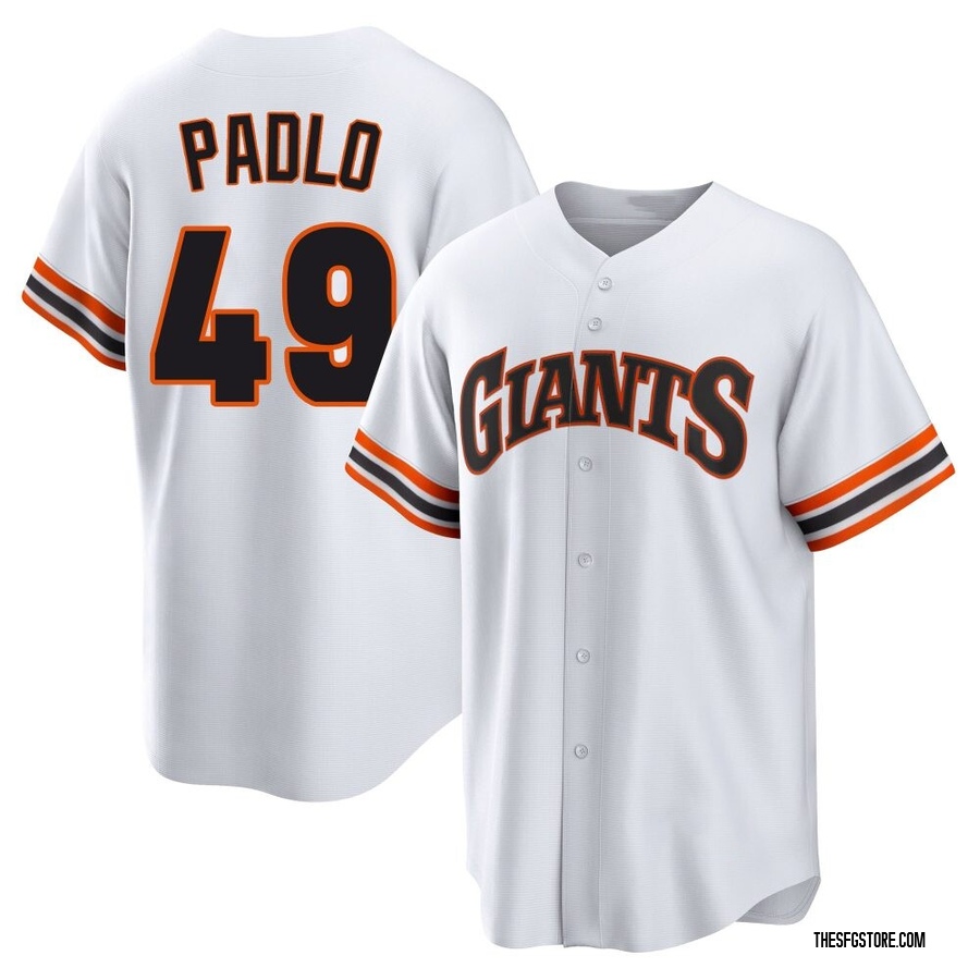 White Limited Kevin Padlo Men's San Francisco Giants Throwback Cooperstown Collection Jersey