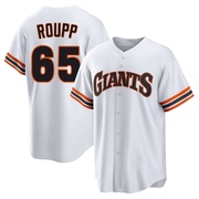White Limited Landen Roupp Youth San Francisco Giants Throwback Cooperstown Collection Jersey