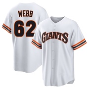 White Limited Logan Webb Men's San Francisco Giants Throwback Cooperstown Collection Jersey