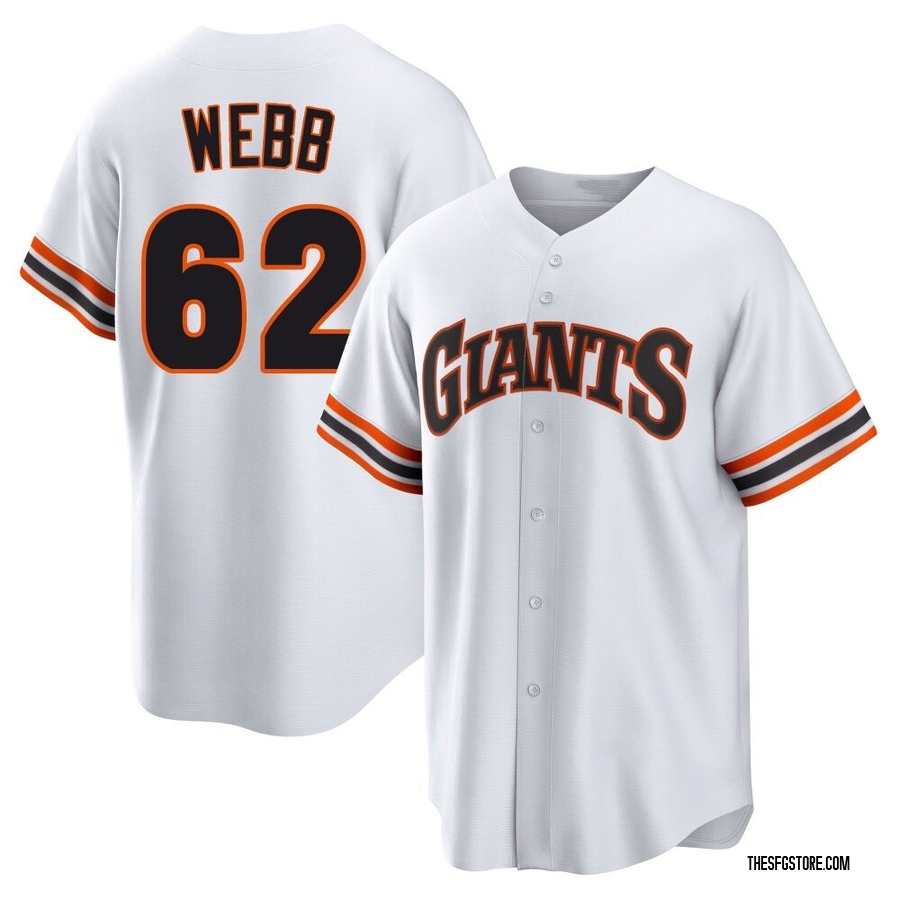 White Limited Logan Webb Men's San Francisco Giants Throwback Cooperstown Collection Jersey