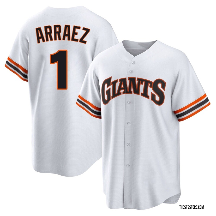 White Limited Luis Arraez Youth San Francisco Giants Throwback Cooperstown Collection Jersey