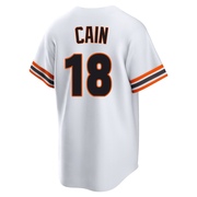White Limited Matt Cain Men's San Francisco Giants Throwback Cooperstown Collection Jersey