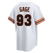 White Limited Matt Gage Men's San Francisco Giants Throwback Cooperstown Collection Jersey