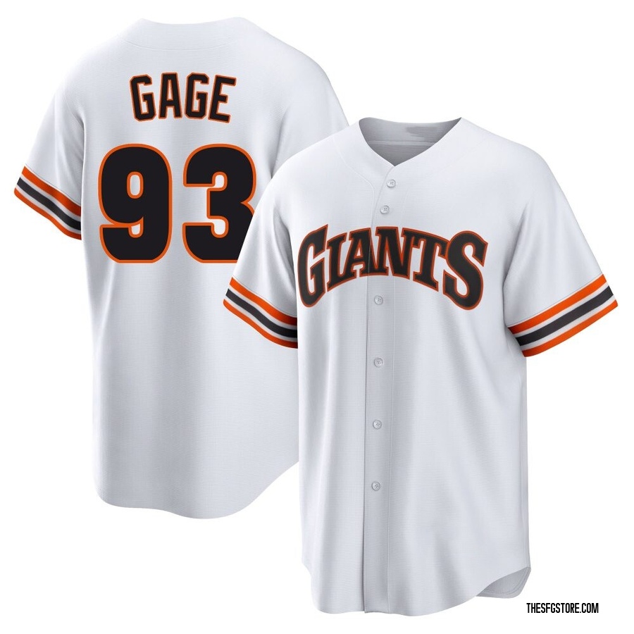 White Limited Matt Gage Men's San Francisco Giants Throwback Cooperstown Collection Jersey