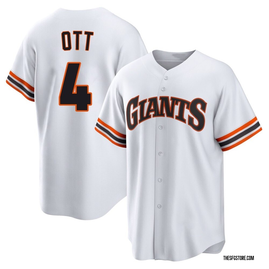White Limited Mel Ott Youth San Francisco Giants Throwback Cooperstown Collection Jersey