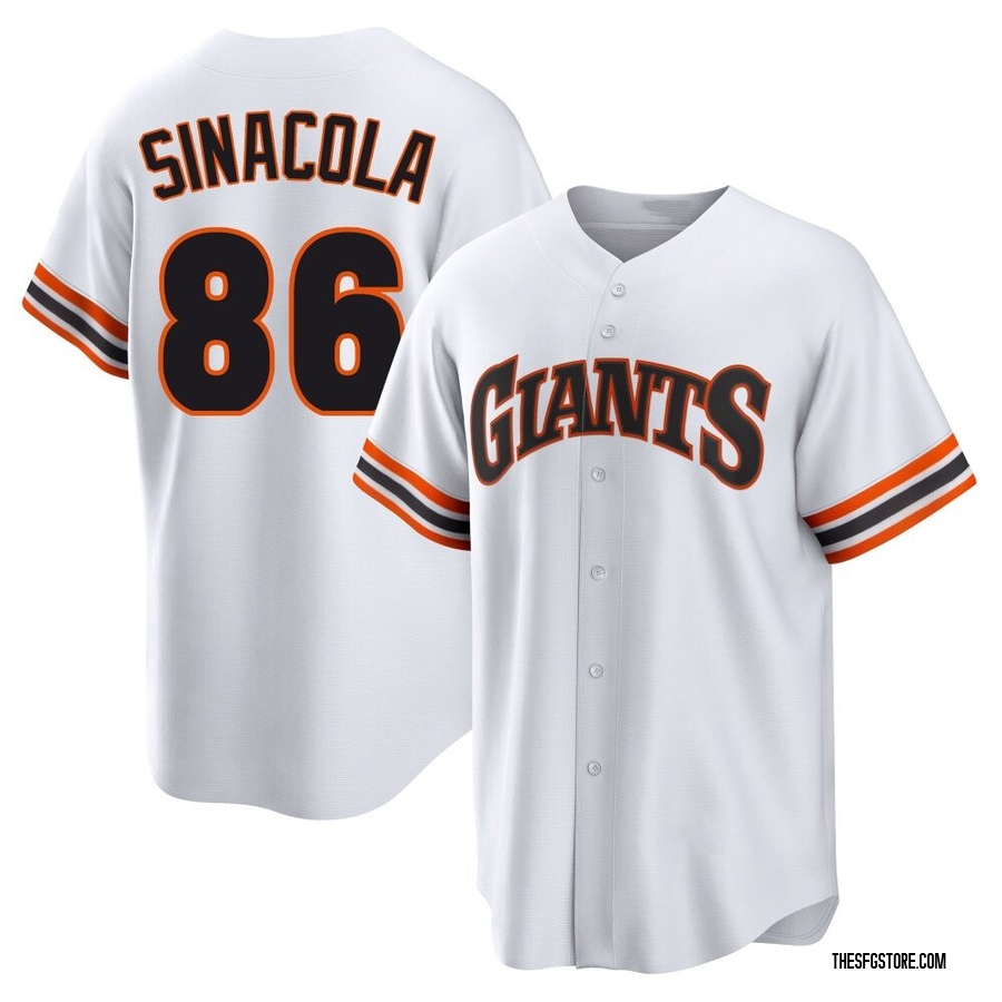 White Limited Nicholas Sinacola Youth San Francisco Giants Throwback Cooperstown Collection Jersey