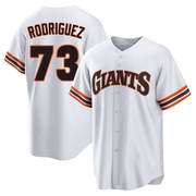 White Limited Randy Rodriguez Men's San Francisco Giants Throwback Cooperstown Collection Jersey