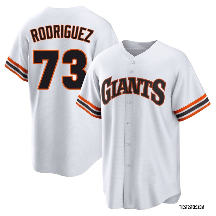 White Limited Randy Rodriguez Men's San Francisco Giants Throwback Cooperstown Collection Jersey