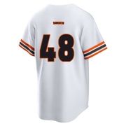 White Limited Reiver Sanmartin Men's San Francisco Giants Throwback Cooperstown Collection Jersey