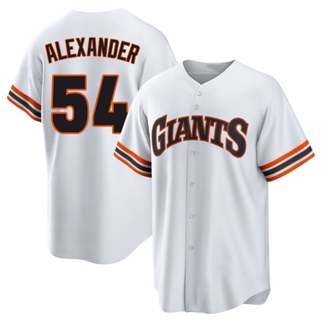 White Limited Scott Alexander Youth San Francisco Giants Throwback Cooperstown Collection Jersey