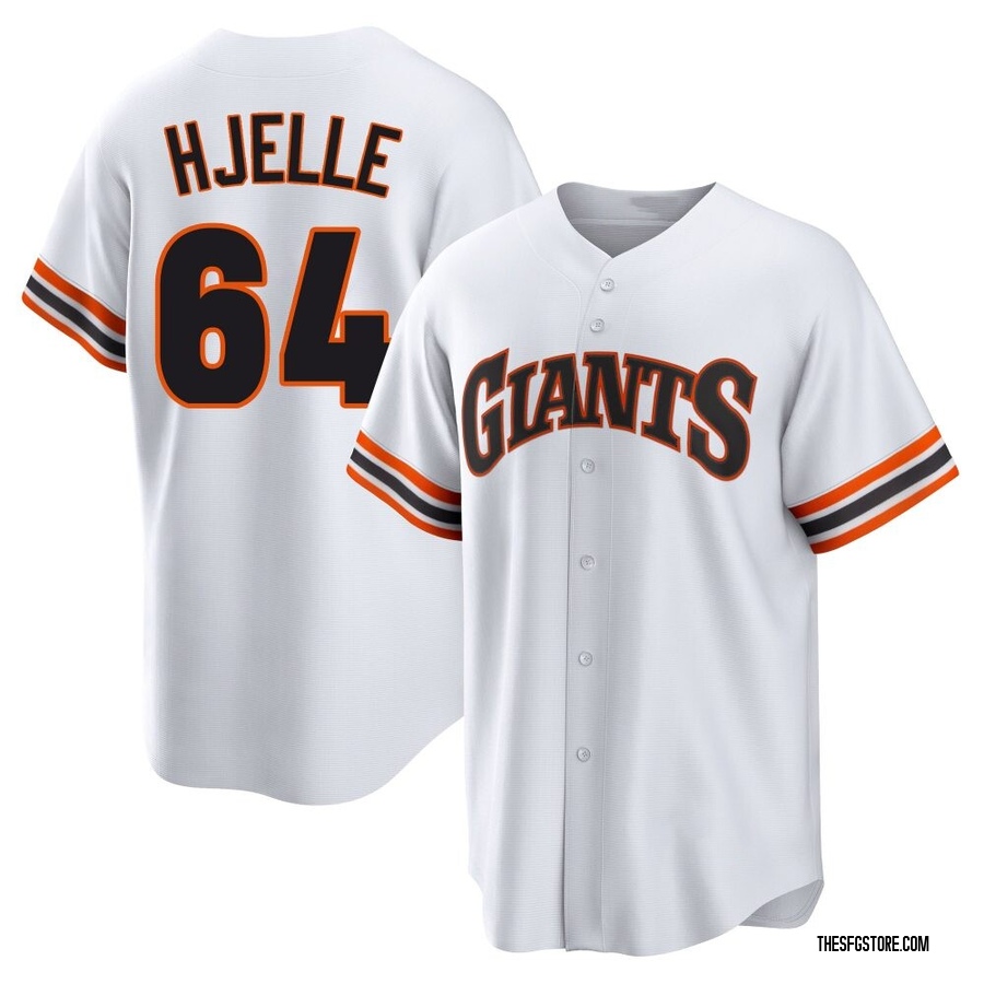 White Limited Sean Hjelle Youth San Francisco Giants Throwback Cooperstown Collection Jersey