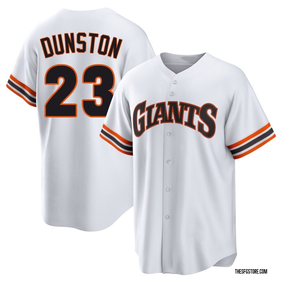 White Limited Shawon Dunston Men's San Francisco Giants Throwback Cooperstown Collection Jersey